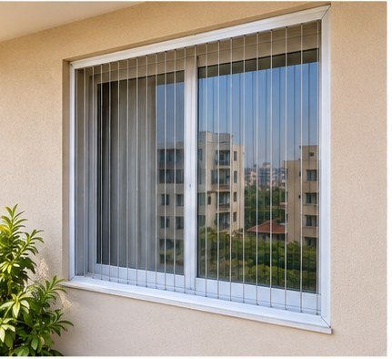 Invisible Grills for Balcony installation example